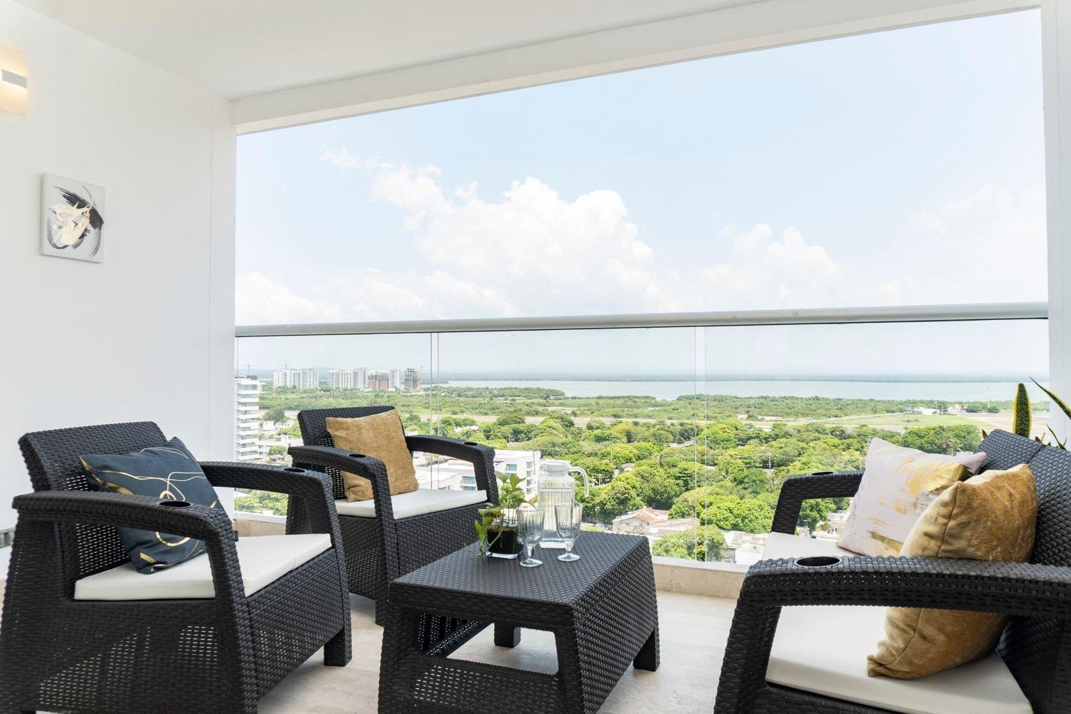 Apartamento Cb1432 | Moderna Con Wifi Rápido, Balcón Y Vista